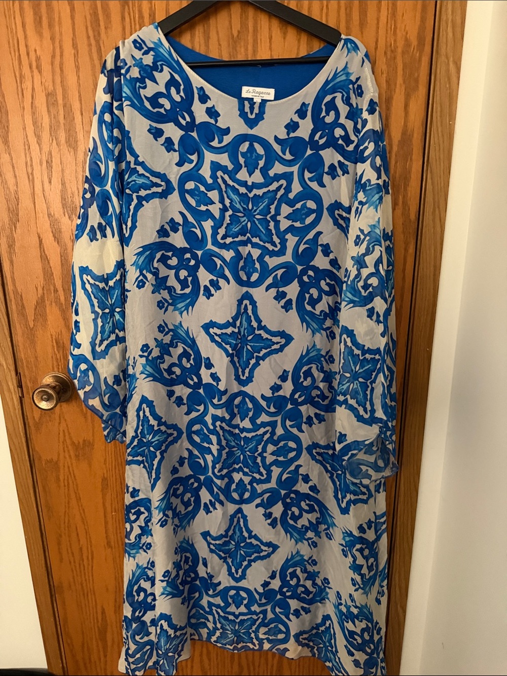 Made in Italy Silk blend maxi dress